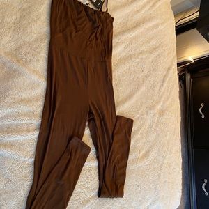 Brown jumpsuit